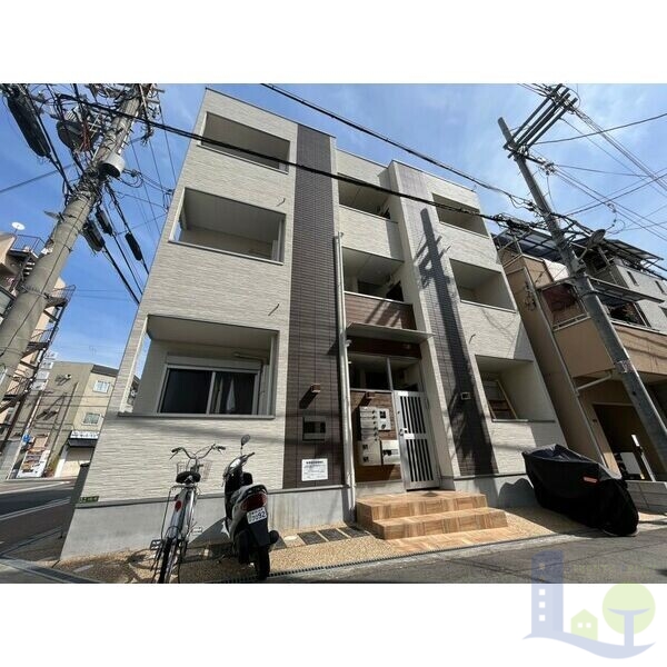 大阪市東淀川区豊新４丁目の賃貸アパートの外観