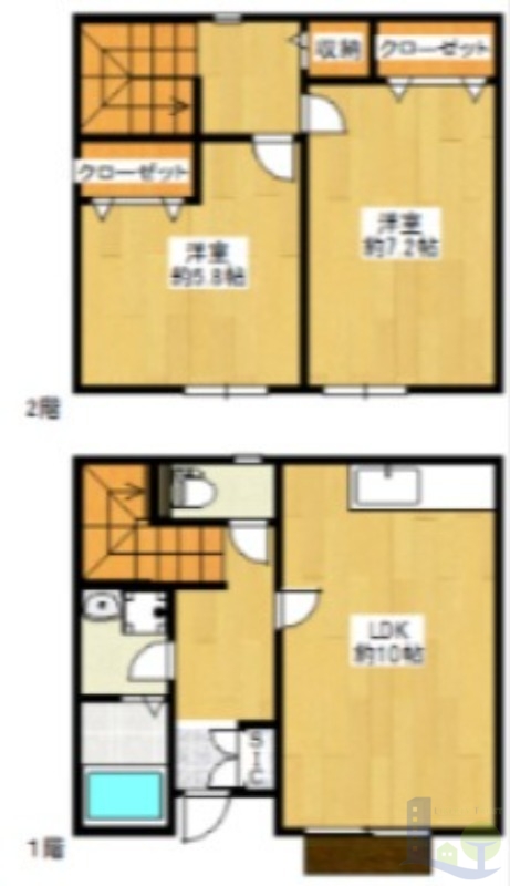 1階の間取り図