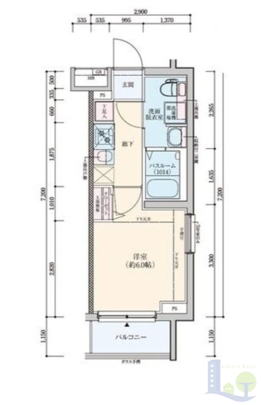 2階の間取り図