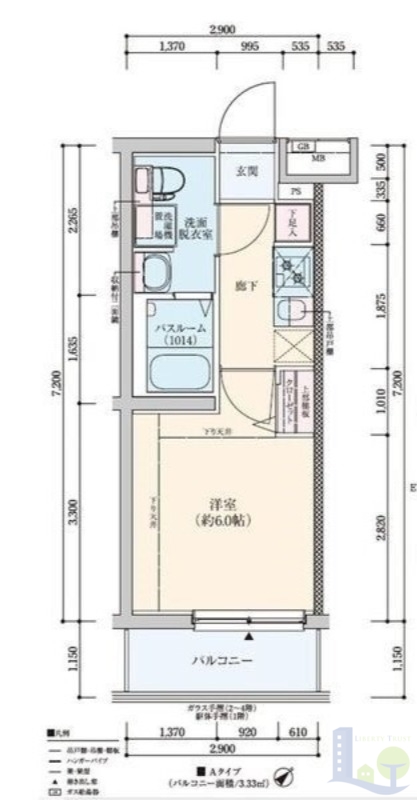 1階の間取り図