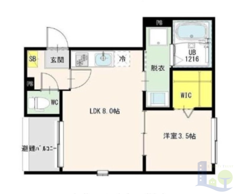 1階の間取り図