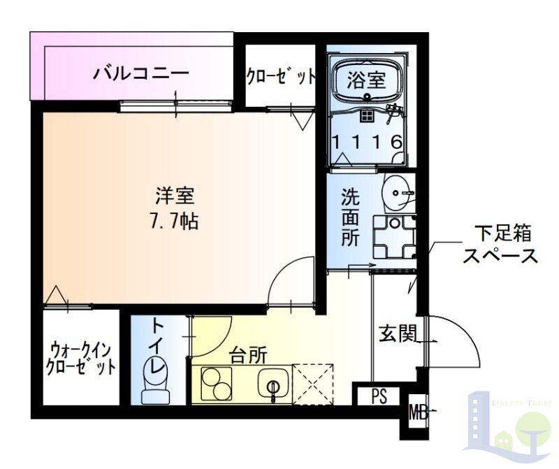 2階の間取り図