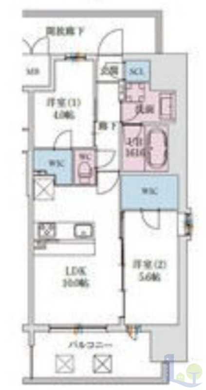 5階の間取り図