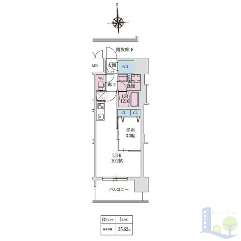 8階の間取り図