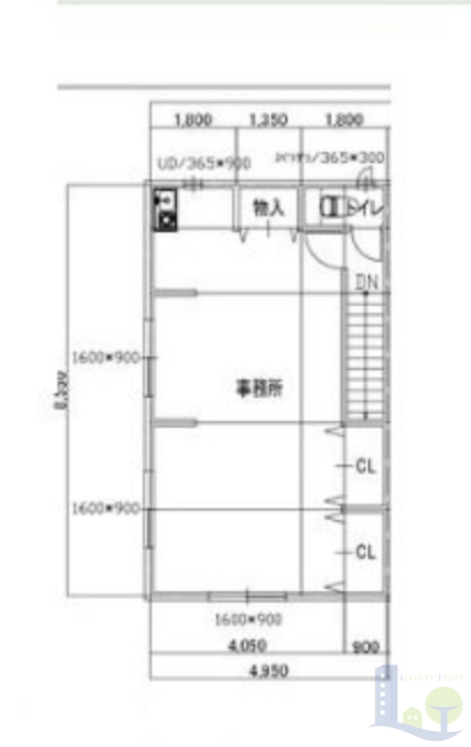 1階の間取り図