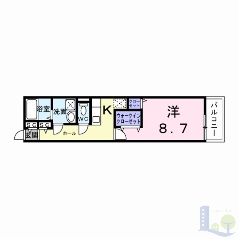 2階の間取り図