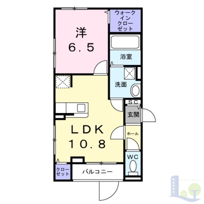1階の間取り図