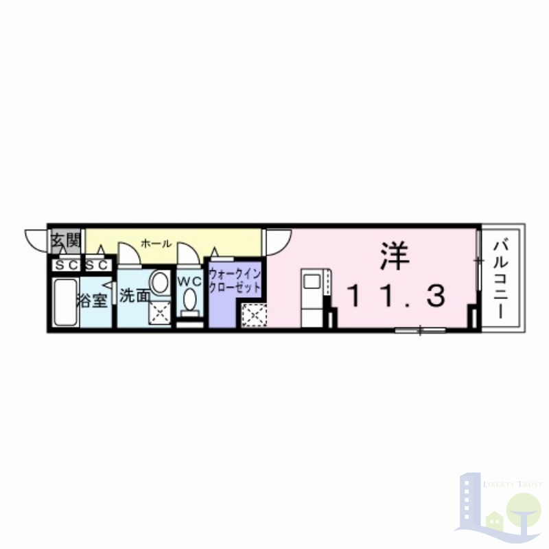 1階の間取り図