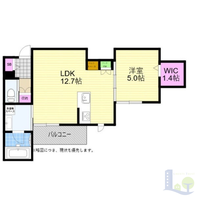 2階の間取り図