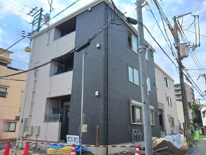 大阪市東淀川区西淡路４丁目の賃貸アパートの外観