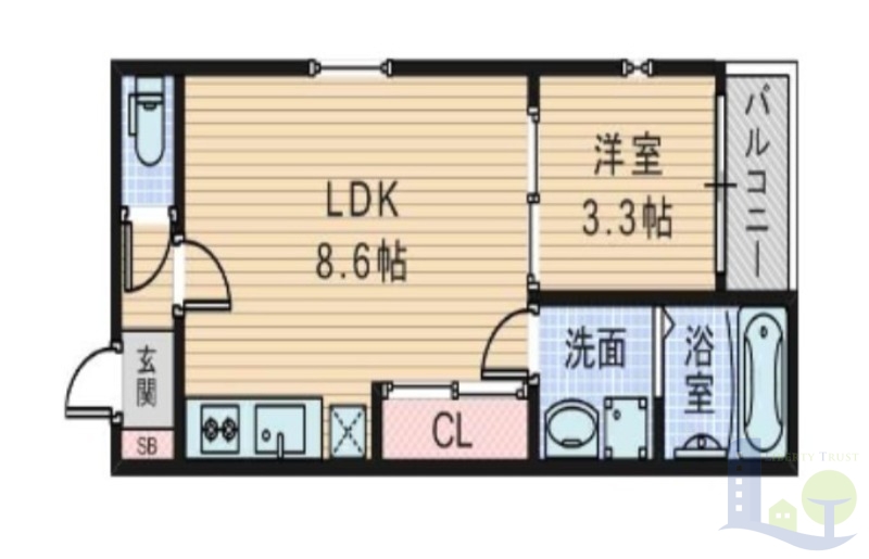 1階の間取り図