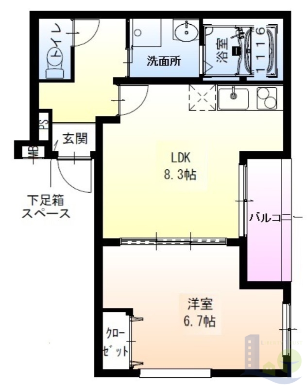3階の間取り図