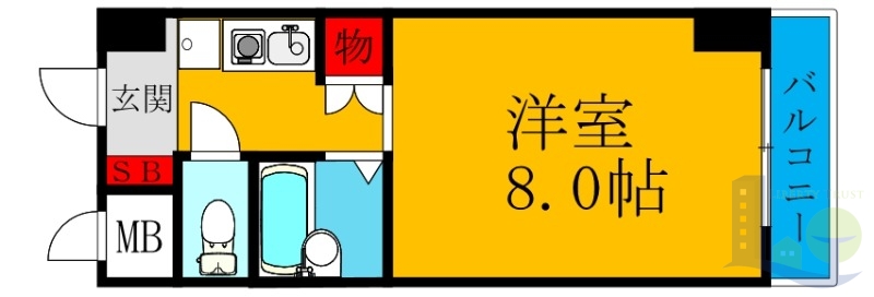 9階の間取り図
