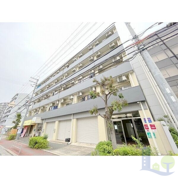 大阪市東淀川区東中島４丁目の賃貸マンションの外観