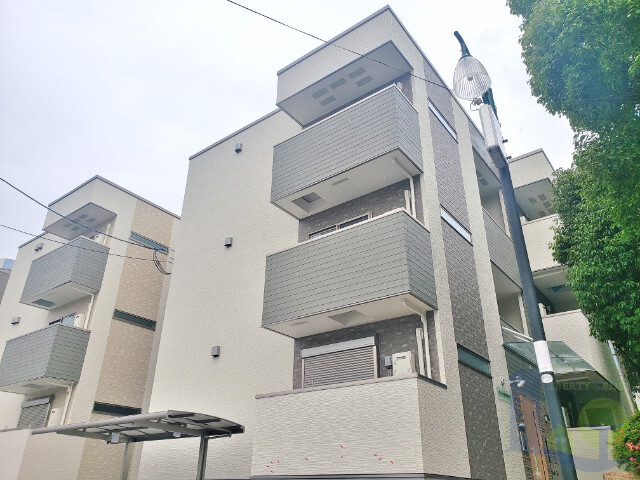 大阪市東淀川区西淡路３丁目の賃貸アパートの外観