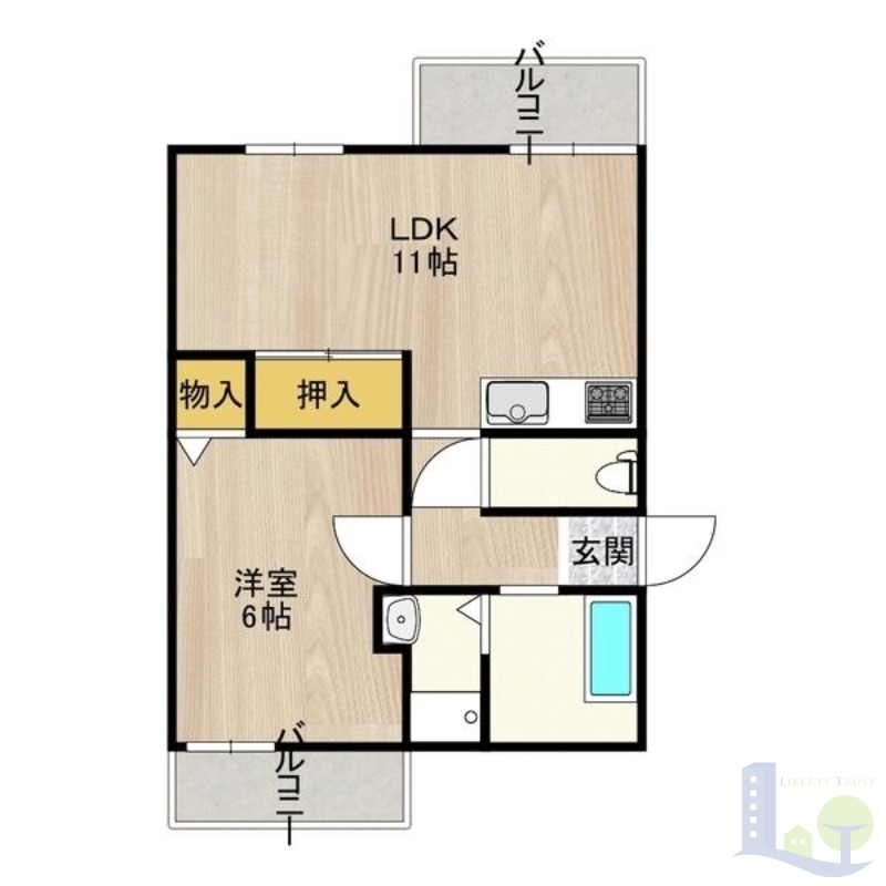 2階の間取り図
