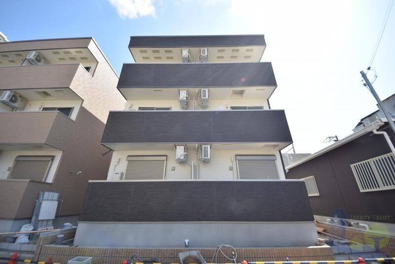 大阪市東淀川区下新庄５丁目の賃貸アパートの外観