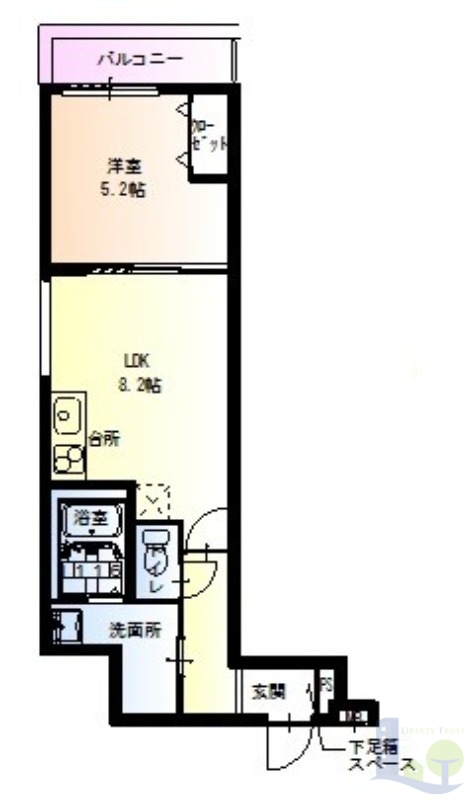 2階の間取り図