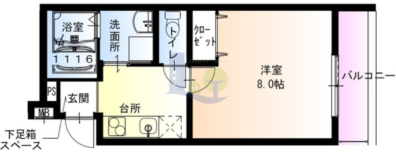1階の間取り図