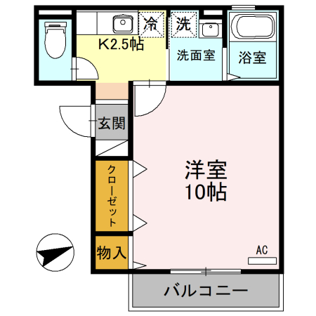 2階の間取り図