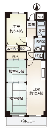1階の間取り図