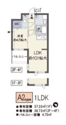 1階の間取り図
