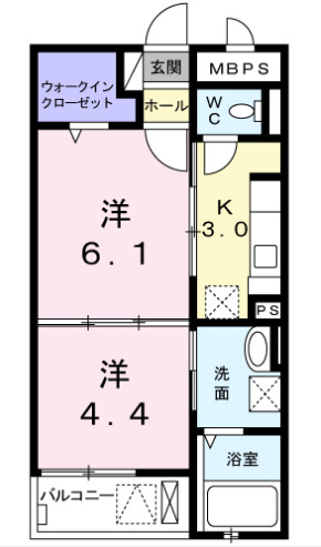 2階の間取り図