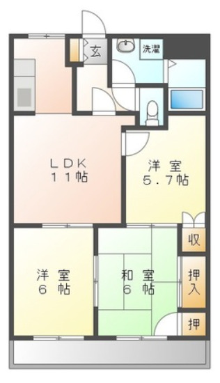 3階の間取り図