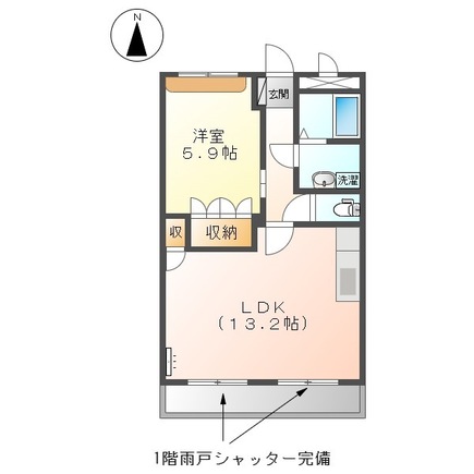 1階の間取り図