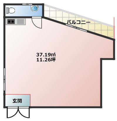 2階の間取り図