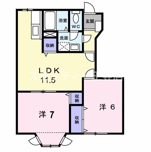 1階の間取り図