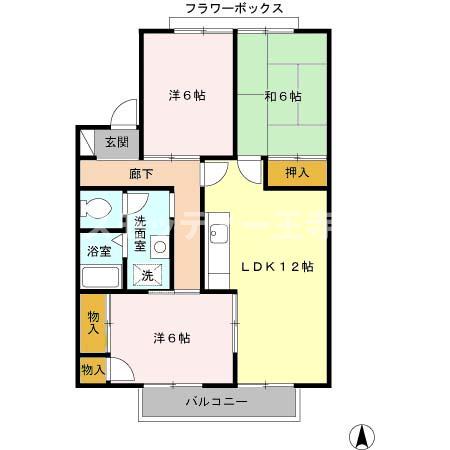 2階の間取り図
