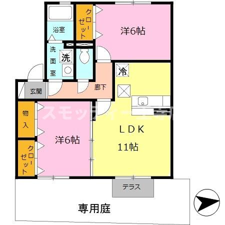 1階の間取り図