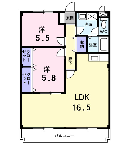 1階の間取り図