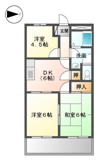 1階の間取り図