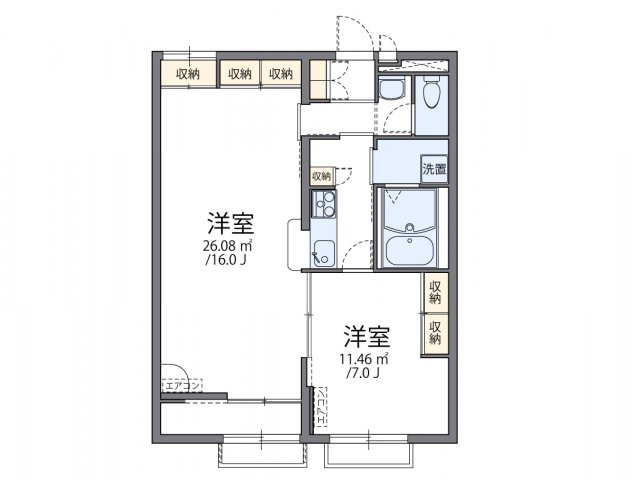 2階の間取り図