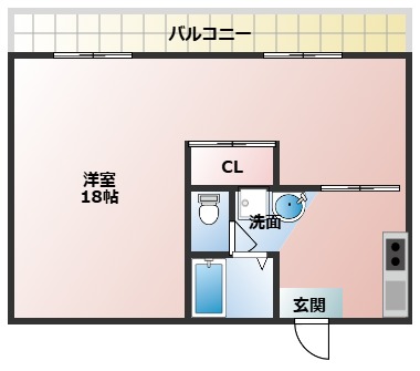 2階の間取り図