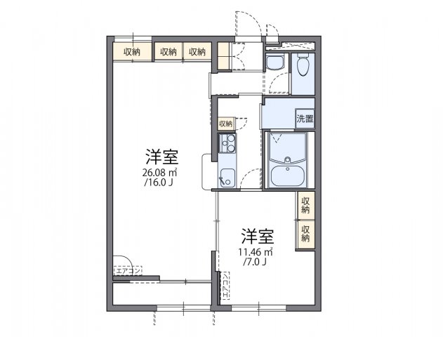 代表的な間取のため実際の間取とは異なる場合があります