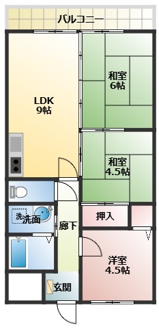 3階の間取り図
