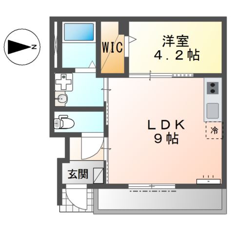 1階の間取り図