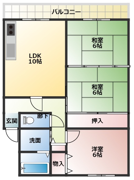 1階の間取り図