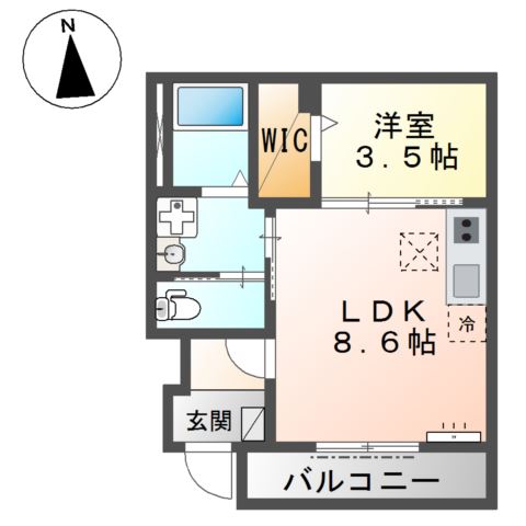 1階の間取り図