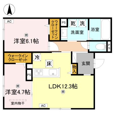 1階の間取り図