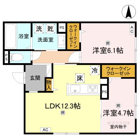 1階の間取り図