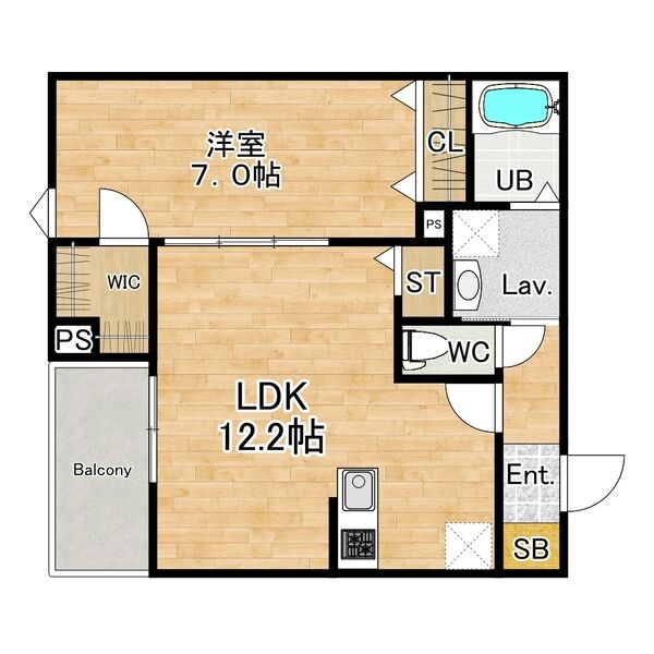 1階の間取り図