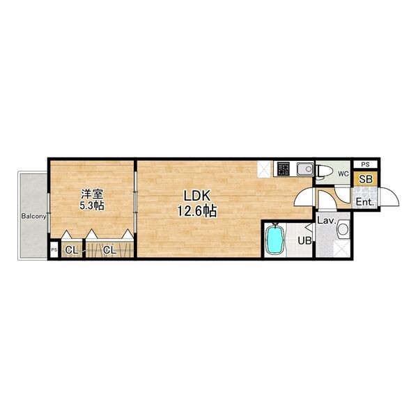 2階の間取り図