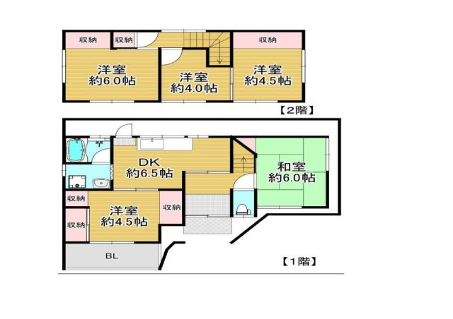 -階の間取り図