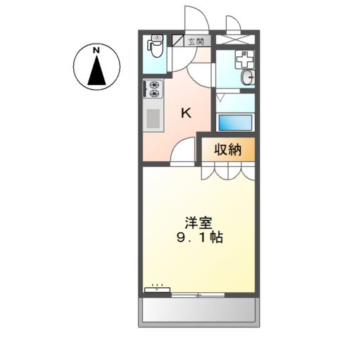 2階の間取り図