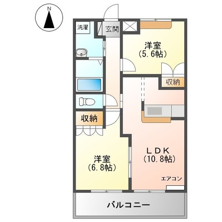 2階の間取り図