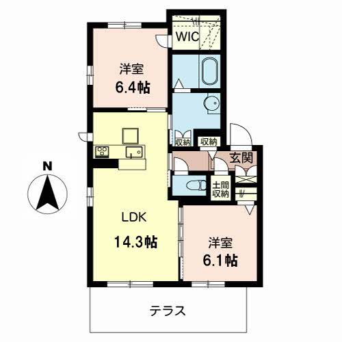 1階の間取り図